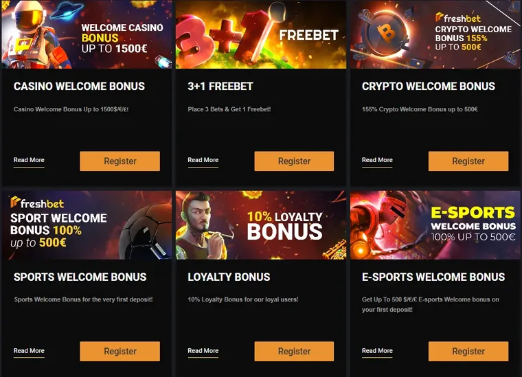 Freshbet bonus ponuda — bonus bez depozita
