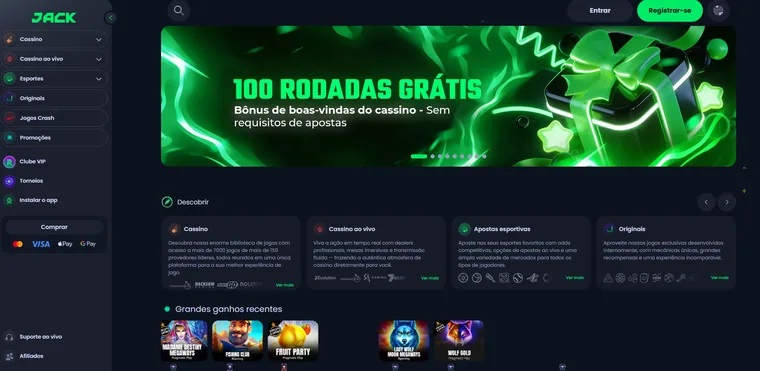 Jack.com bonus ponuda — bonus bez depozita