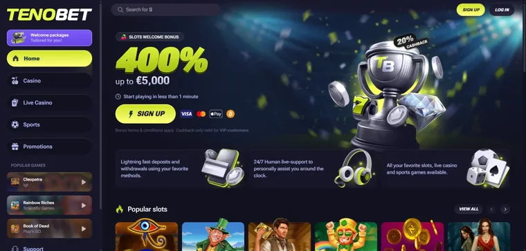 Tenobet bonus ponuda — bonus bez depozita